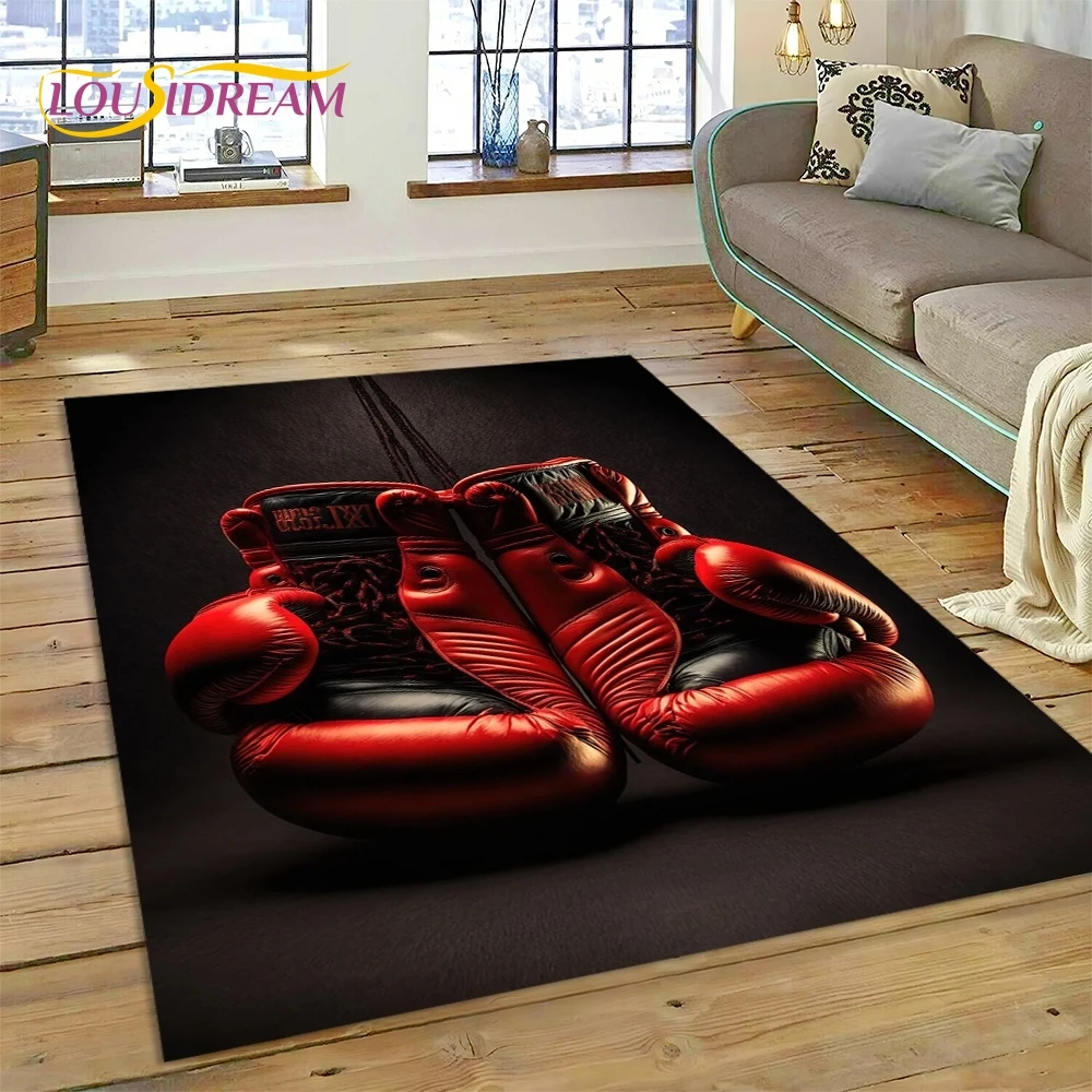 Commercial Printing Online - Boxing Gloves Boxer Fight Cartoon Rug
