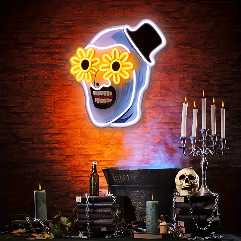 Commercial Wall Printing - Terrifier UV Printed Neon Sign Halloween
