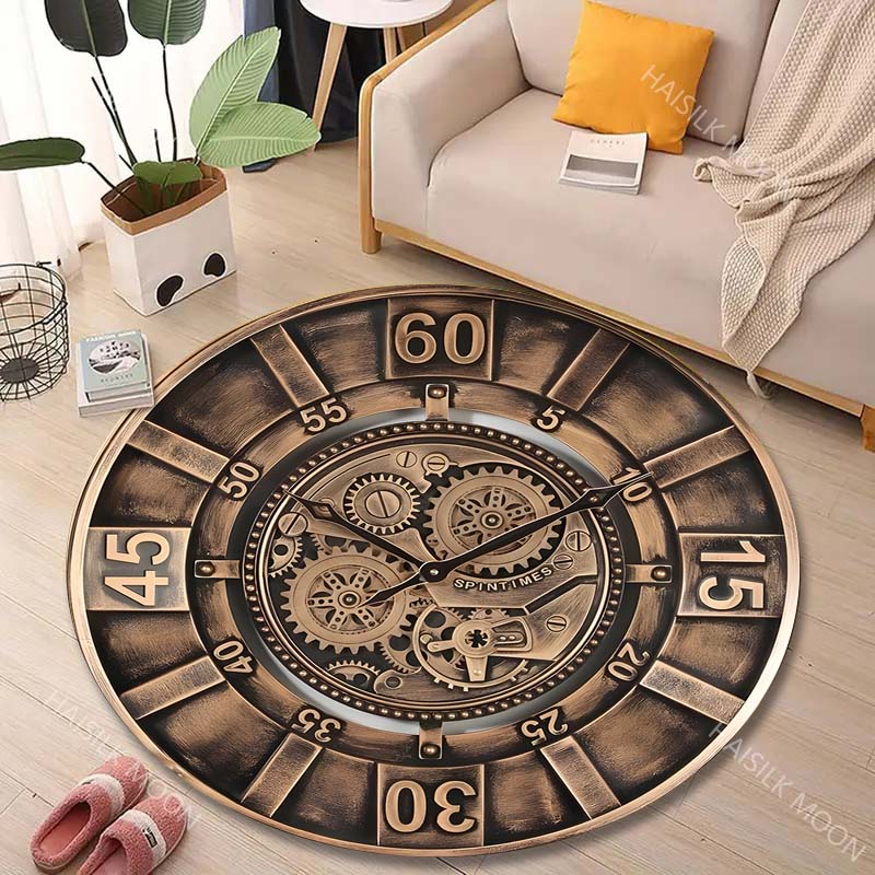 Commercial Wall Printing - 1PC Vintage gear wall clock face
