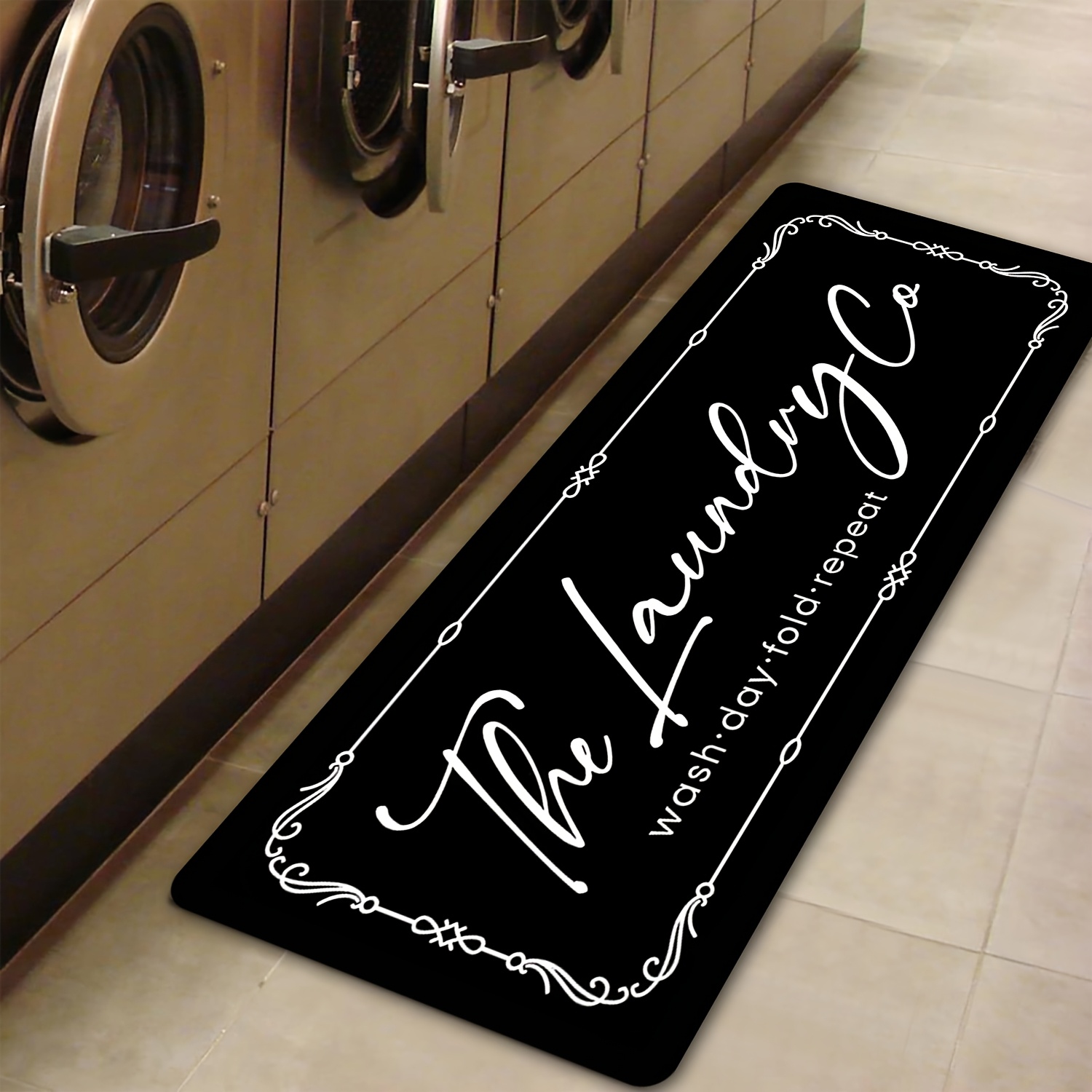 Vintage Scroll Border Laundry  - Commercial Printing Co recension och pris