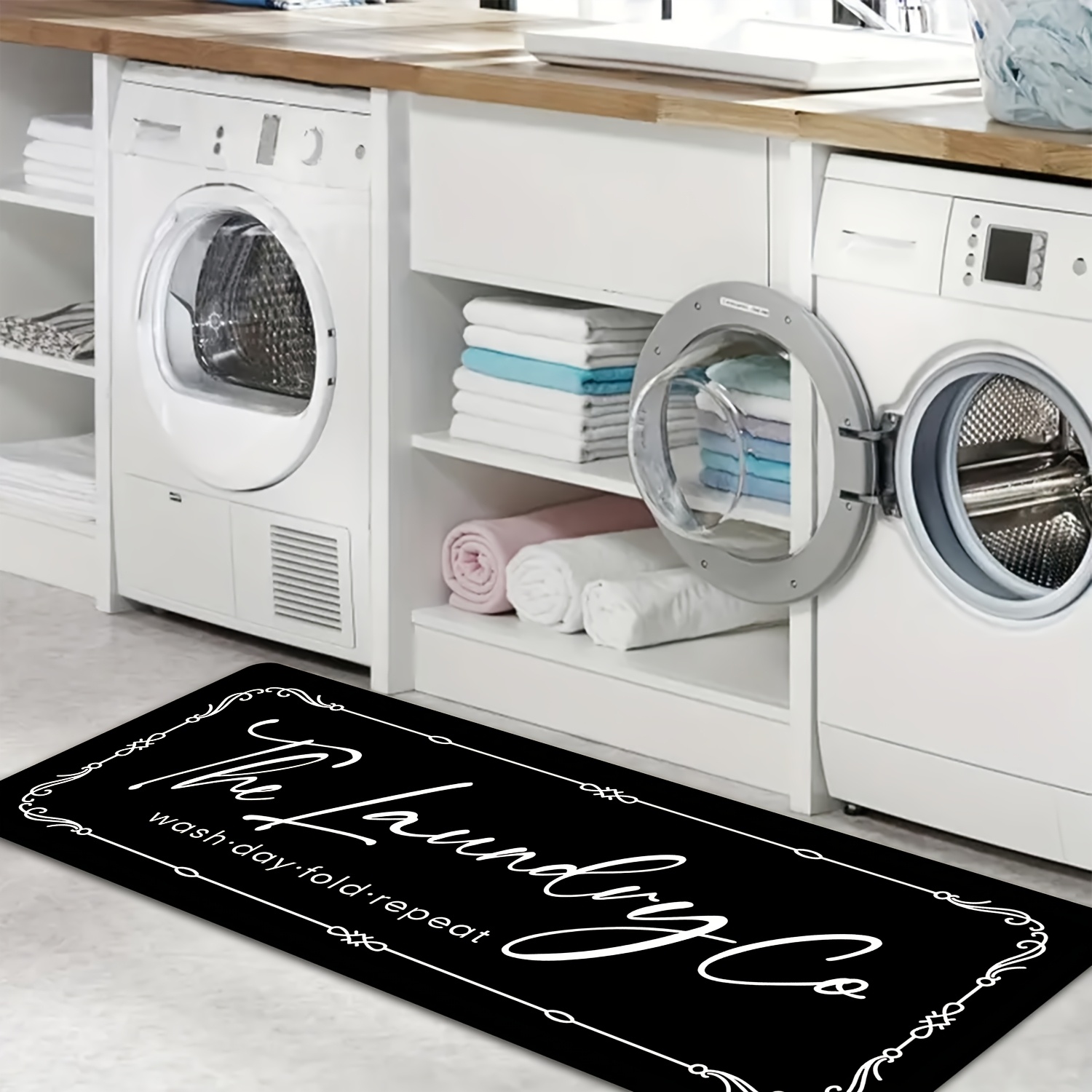 Vintage Scroll Border Laundry  - Commercial Printing Co recension och pris