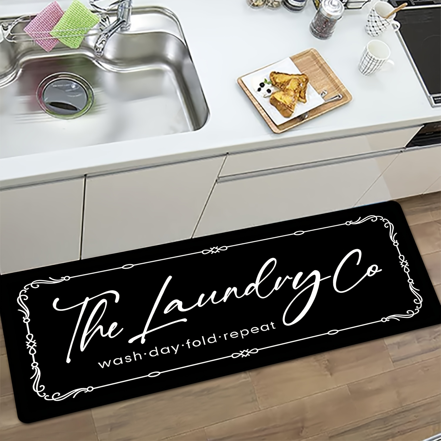 Vintage Scroll Border Laundry  - Commercial Printing Co recension och pris