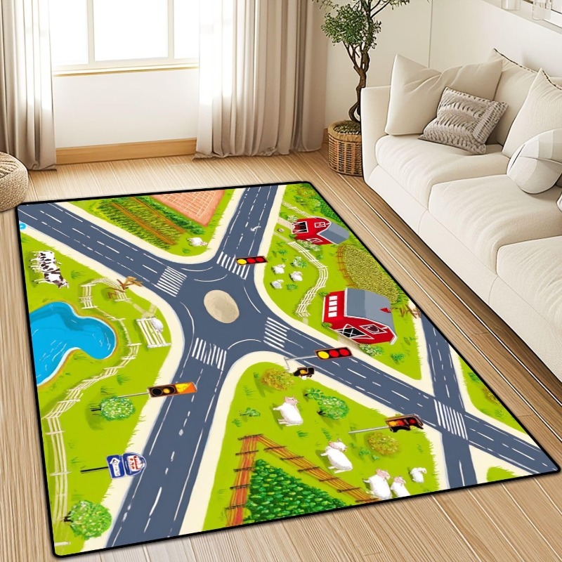 Farm Traffic Pattern Carpet Ba - Commercial Road Printing recension och pris