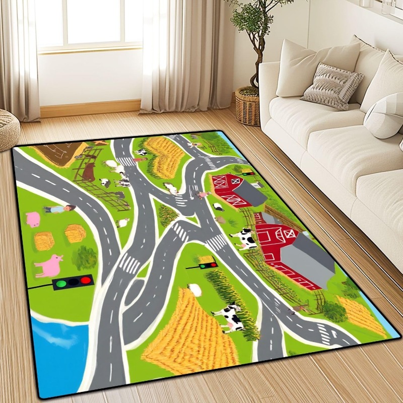 Farm Traffic Pattern Carpet Ba - Commercial Road Printing recension och pris
