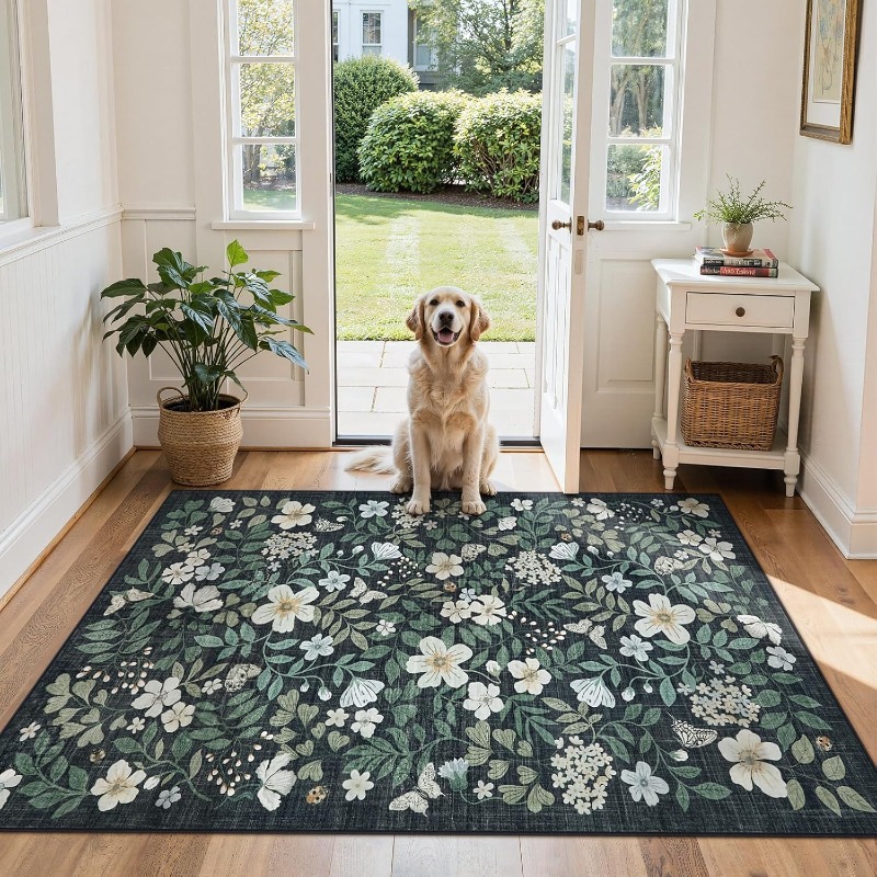 Floral Living Room Carpet Vint - Commercial Printing Online recension och pris