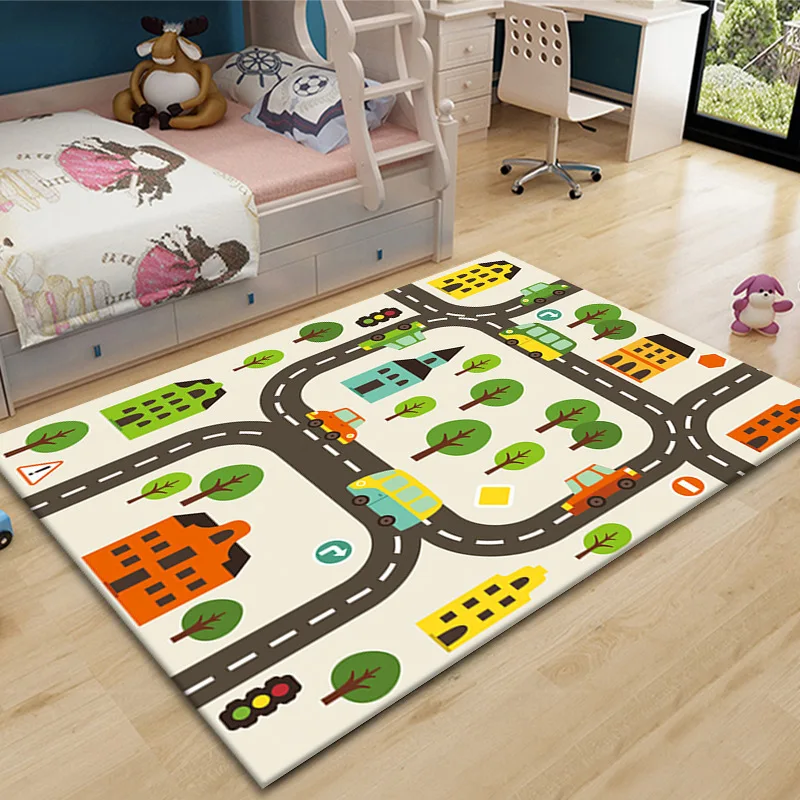 Kids City Road Playmat Carpet  - Commercial Road Printing recension och pris