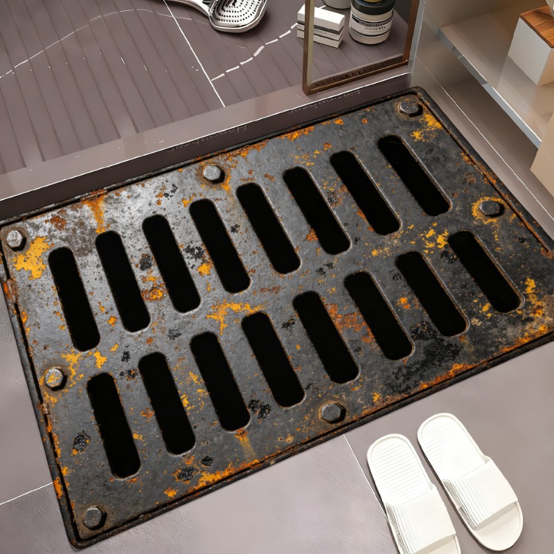 Vintage Rusty Metal Drain Grat - Commercial Printing Industry recension och pris