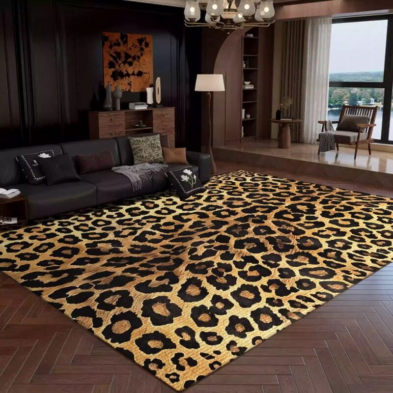 Retro Leopard Print Living Roo - Commercial Printing Online recension och pris