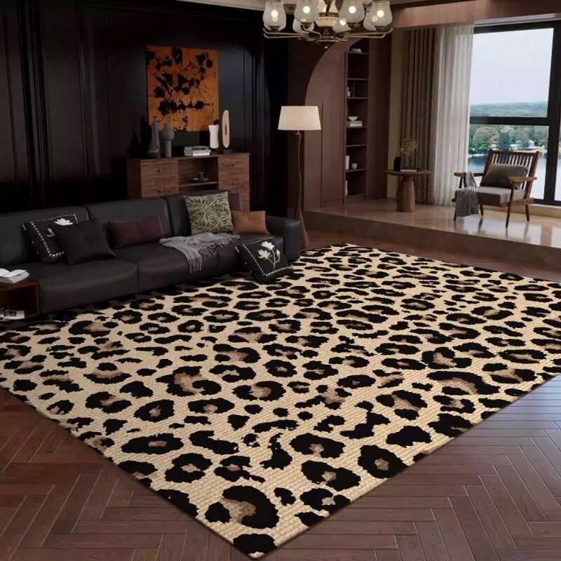 Retro Leopard Print Living Roo - Commercial Printing Online recension och pris