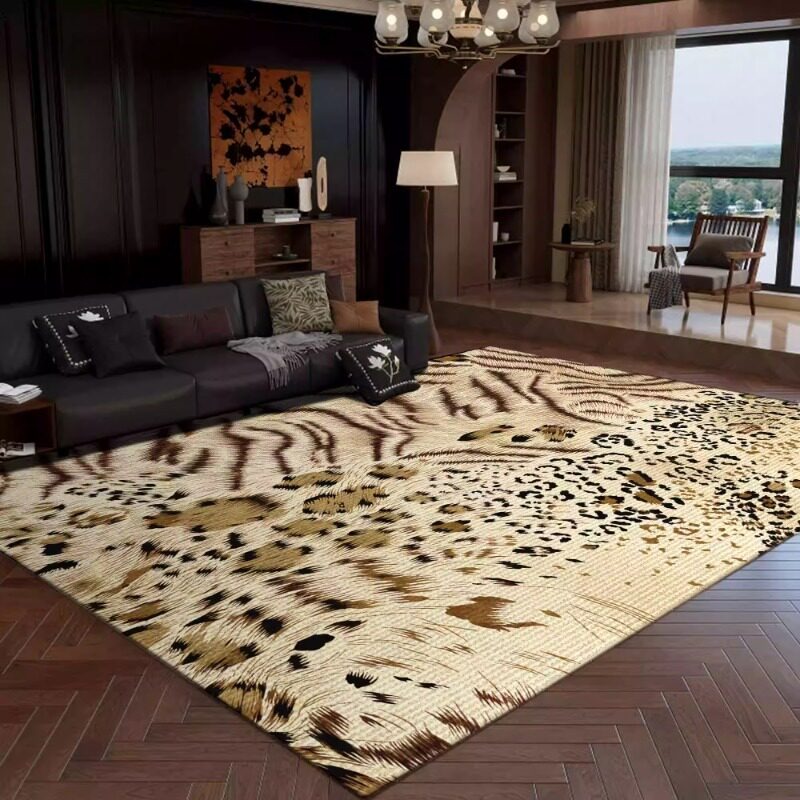 Retro Leopard Print Living Roo - Commercial Printing Online recension och pris
