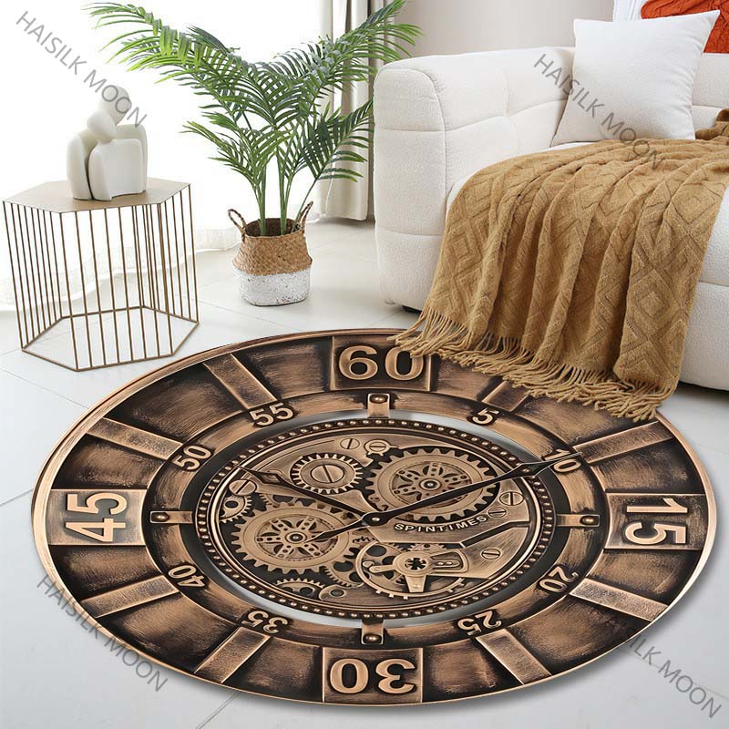 1PC Vintage gear wall clock fa - Commercial Wall Printing recension och pris