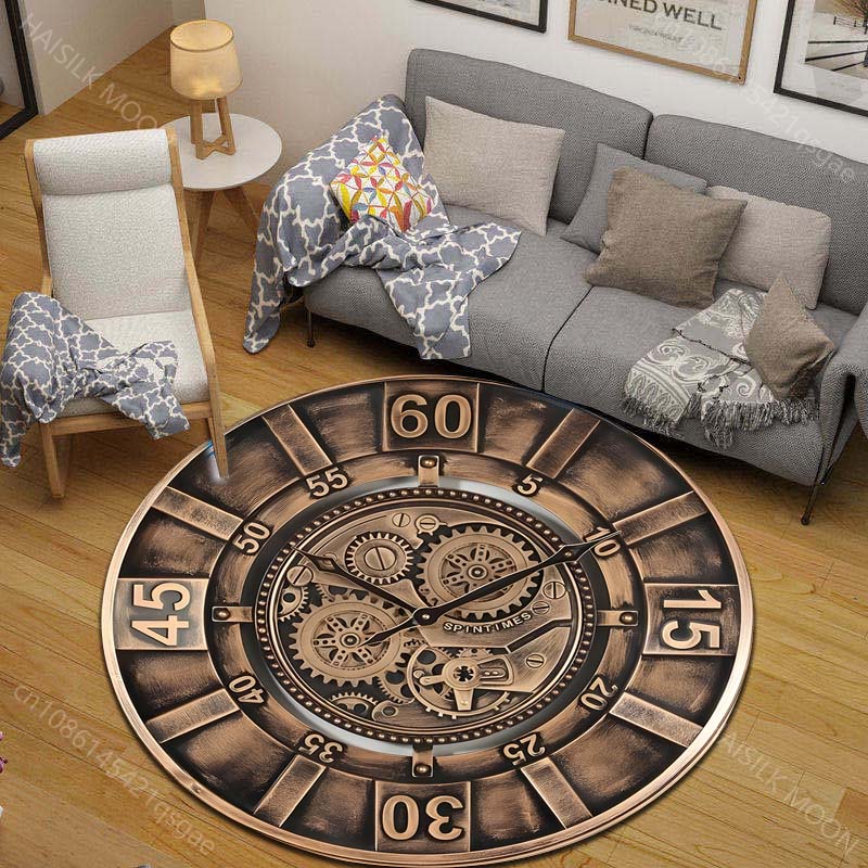 1PC Vintage gear wall clock fa - Commercial Wall Printing recension och pris